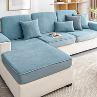 Universal Stretch Chenille Sofa Cover – Herringbone Design, Full Wrap, Pet & Spill Protection