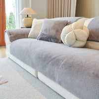 Regal Mink Plush Nonslip Sofa/Couch Cover