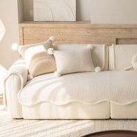 Cozy Shearling Sherpa Nonslip Sofa/Couch Cover