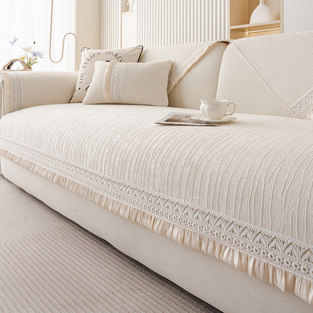 Elegant Lace Chenille Nonslip Sofa/Couch Cover