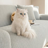 Pebble Weave Stretch Full-Encasing Sofa Slipcover