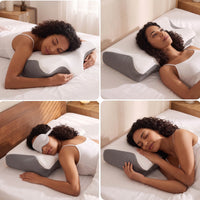 ButterflyAlign Dual-Height Memory Foam Pillow