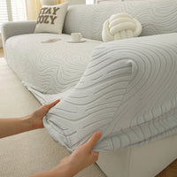 WaveLuxe Stretch Full-Cover Sofa Slipcover