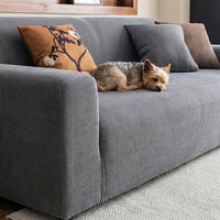 Stretch Full-Encasing Corduroy Sofa Slipcover