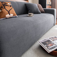 Stretch Full-Encasing Corduroy Sofa Slipcover