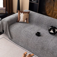 Blended Texture Chenille Sofa Cover Throw