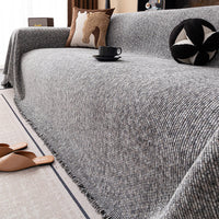 Blended Texture Chenille Sofa Cover Throw
