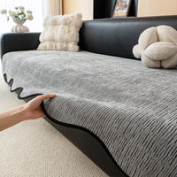 Wavy Edge Chenille Nonslip Sofa/Couch Cover