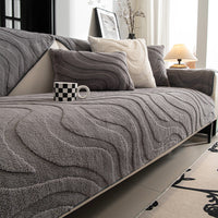 Soft Velvet Curve Non-Slip Sofa Cover