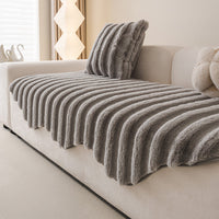 Velvet Ridge Faux-Rabbit Nonslip Sofa/Couch Cover