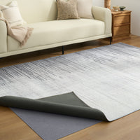Easy Clean Washable Rug Modern Weathered Earthy Linear Design Durable Spillproof Pet-Friendly Non-Slip Pad Living Room Area Rug