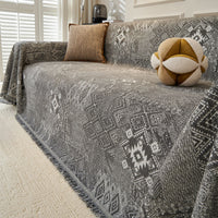 Gemometric Tribal Soft Pastel Pet-Friendly Multi-Purpose Minimalist Vintage Sofa Cover