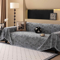 Modern Woven Velvet Textured Soft Pet-Friendly Durable Sofa Cover – Minimalist Hassle-Free Throw Couch Protection