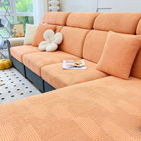 Serene Maze Stretch Sofa Cover – Anti-Scratch, Full-Cover Pet Protector