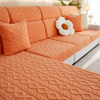 Cozy Weave Milk-Velvet Stretch Sofa Cover – Full Wrap, Anti-Slip Protection