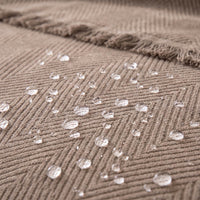 Herringbone Velvet Spill-Resistant Chenille Sofa Cover