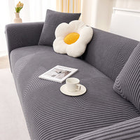 CreamFlow Stretch Full-Encasing Sofa Slipcover