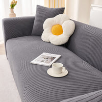 CreamWave Stretch Full-Encasing Sofa Slipcover