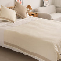 Wabi Sabi Fringe Bed Throw Blanket