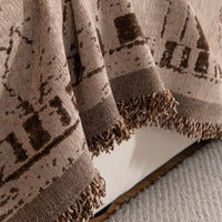 Vintage Geo Chenille Scratch-Resistant Sofa/Couch Cover