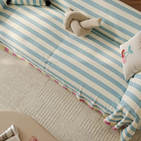 Bold Candy Striped Colorful Multi-Purpose Couch Cover Soft Stylish Breathable Sofa Protection for a Cozy Hassle-free Home