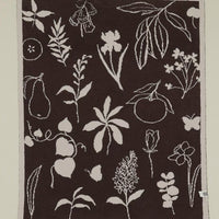 Botanical Sketch Throw Blanket