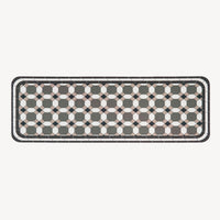Easy Clean Rug Vintage Frame Durable Non-Slip Pet-Friendly Modern Hallway Runner Stain-Resistant