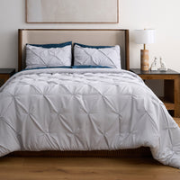 Classic Pintuck Duvet Cover Set