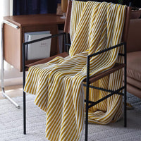 Cozy Ribbed Knit Throw Blanket