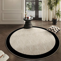 Easy Clean Rug Artisan Blossom Spillproof Pet-Friendly Chic Living Room Round Rug