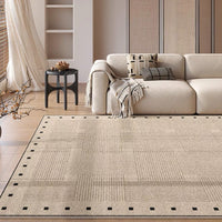 Easy Clean Rug Classic Checkerboard Spillproof Modern Living Room Area Rug