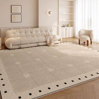 Easy Clean Rug Classic Checkerboard Spillproof Modern Living Room Area Rug