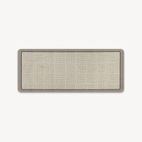 Easy Clean Rug Textured Grid Durable Non-Slip Pet-Friendly Modern Hallway Runner Rug