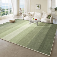 Easy Clean Rug Verdant Gradient Farmhouse Style Spillproof Pet-Friendly Bright Living Room Area Rug