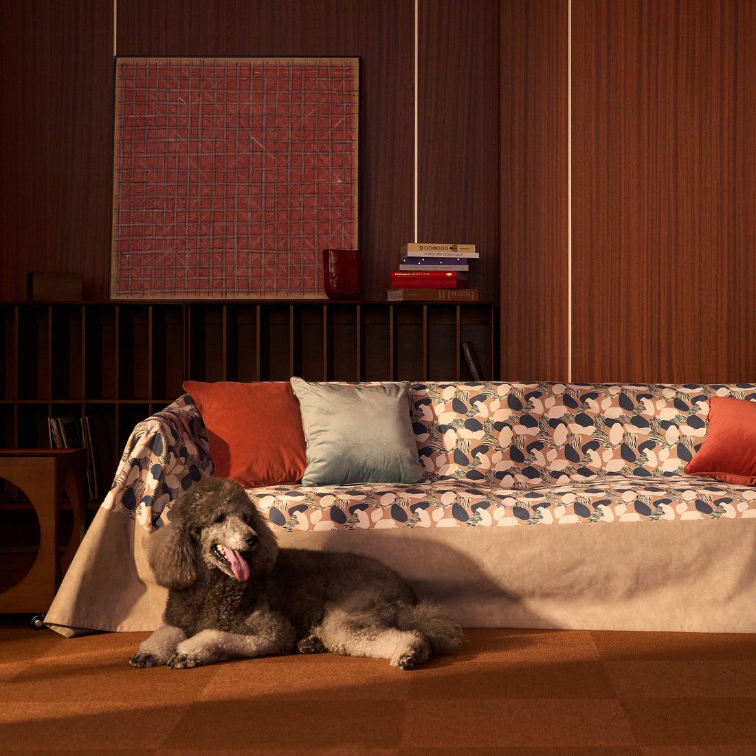 Pet Claw & Stain Resistant Wild Leaves Sofa Cover