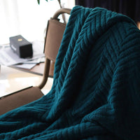 Geometric Patterned Throw Blanket