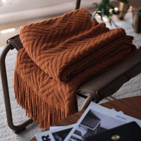 Geometric Patterned Throw Blanket