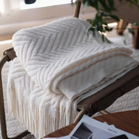 Geometric Patterned Throw Blanket