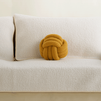 Knotted Fleece Orb Sofa Pillow