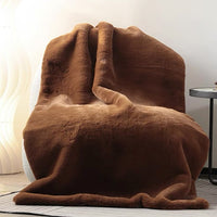 Luxe Faux Fur Throw Blanket