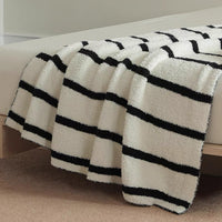 Minimalist Stripe Accent Throw Blanket