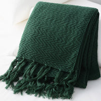 Nordic Knitted Throw Blanket