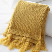 Nordic Knitted Throw Blanket
