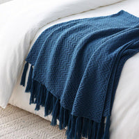 Nordic Knitted Throw Blanket