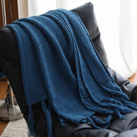 Nordic Knitted Throw Blanket