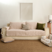 Quilted Weave Sectional Sofa Cover