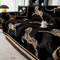 Regal Horse Patterned Sofa Cover