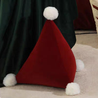 Santa Hat Triangle Pillow