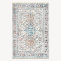 Easy Clean Rug Moroccan Boho Style Spillproof Pet Friendly Area Rug