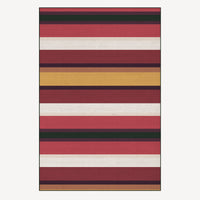 Easy Clean Rug Vintage Stripes Pet Friendly Runner Rug